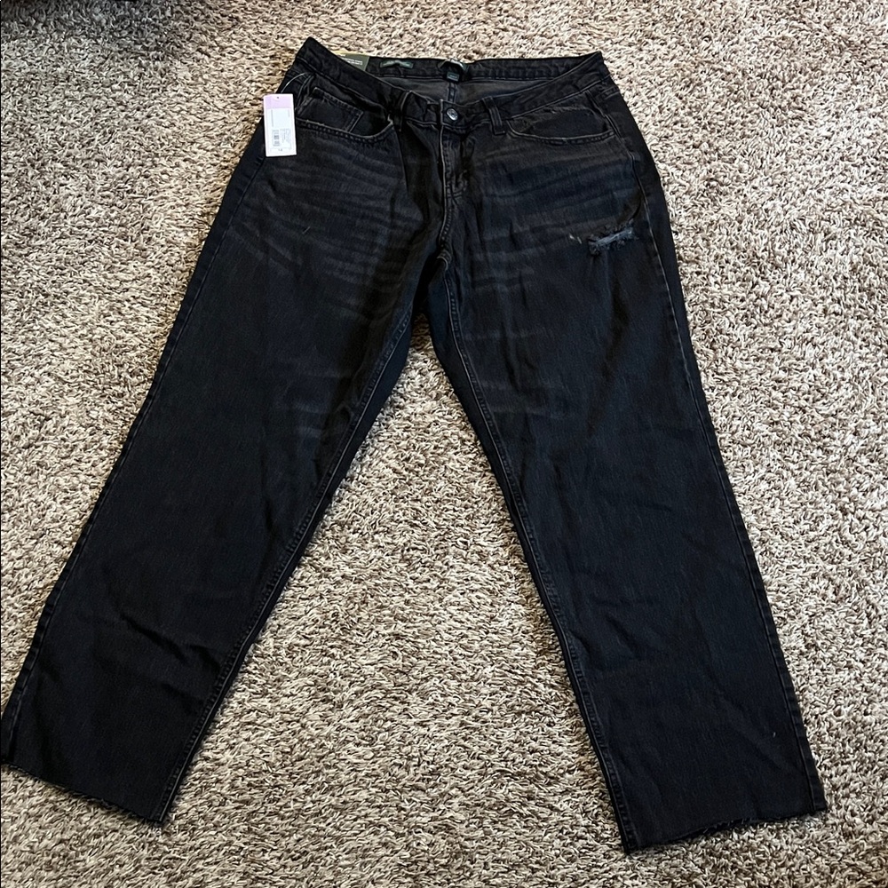wild fable Black High-Rise Straight Jeans